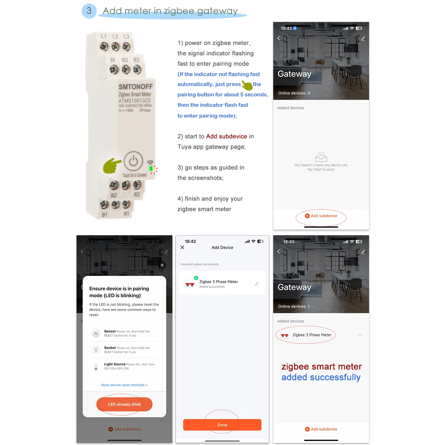 Zigbee Tuya Dreiphasiger 100A Smart Energy Power Monitor mit Externem Stromwandler CT 380V /415V 50Hz 60Hz – Detail 18