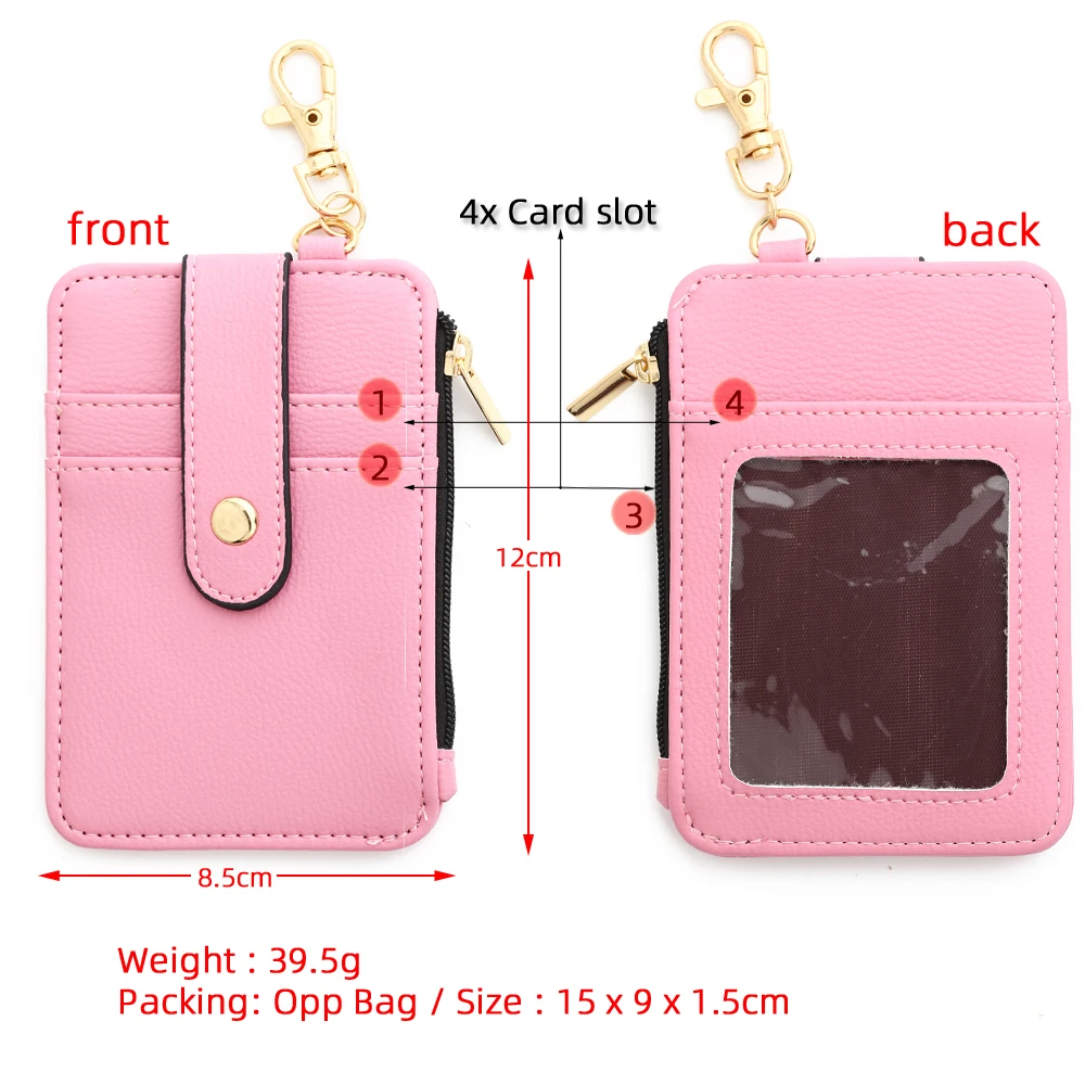 Silicone bead pu leather key chain wristlet id credit card holder keychain wallet for women with bangle bracelet