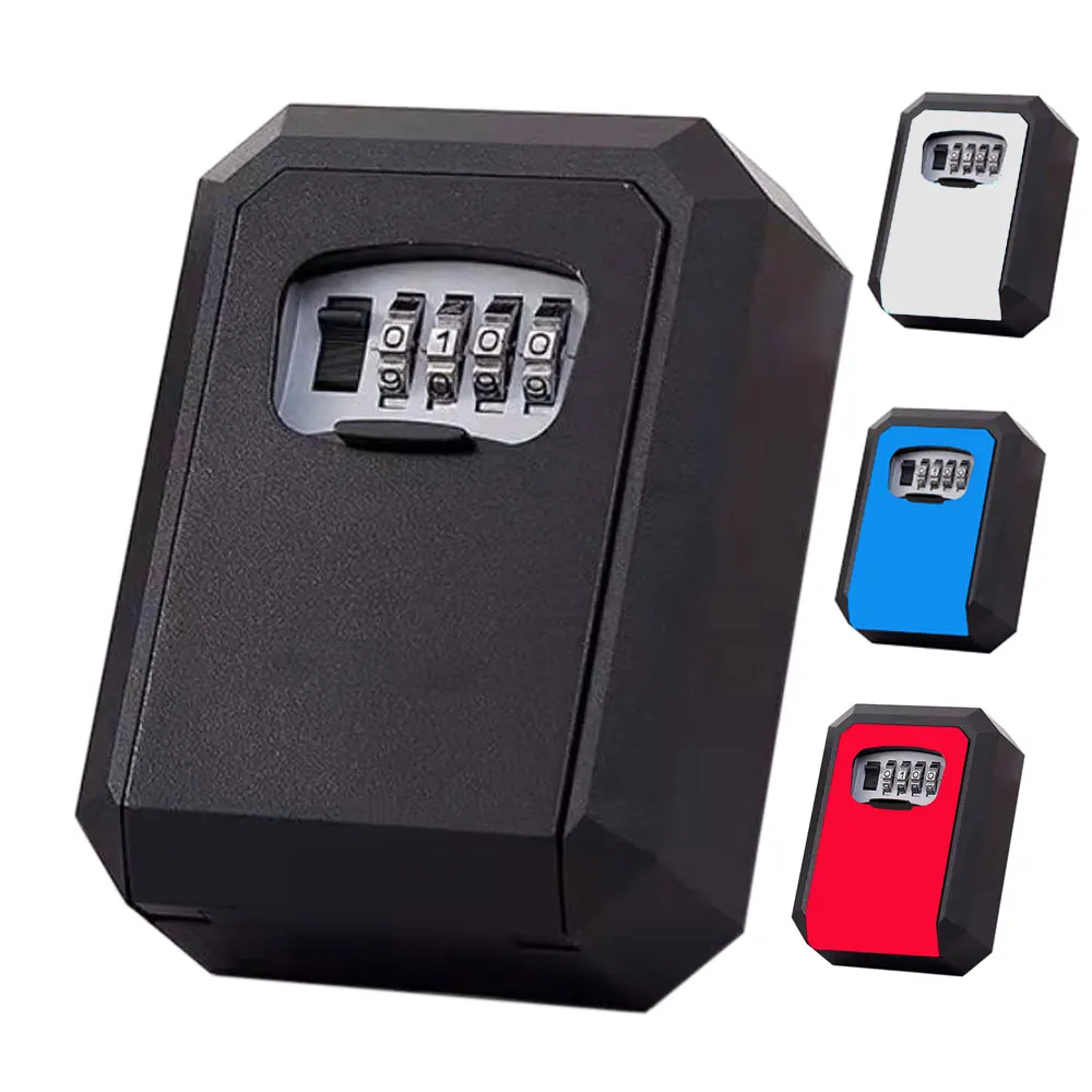 wall mount key armazenamento secret box organizador digit combination senha codigo de seguranca lock no key home safe 01