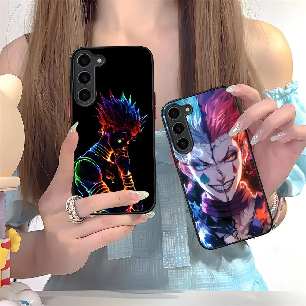 

Hunter Hisoka Mobile Phone Case for Samsung Galaxy S25 S24 S23 S22 S21 Plus FE Ultra Colour Silicone Protective Cover Pretty