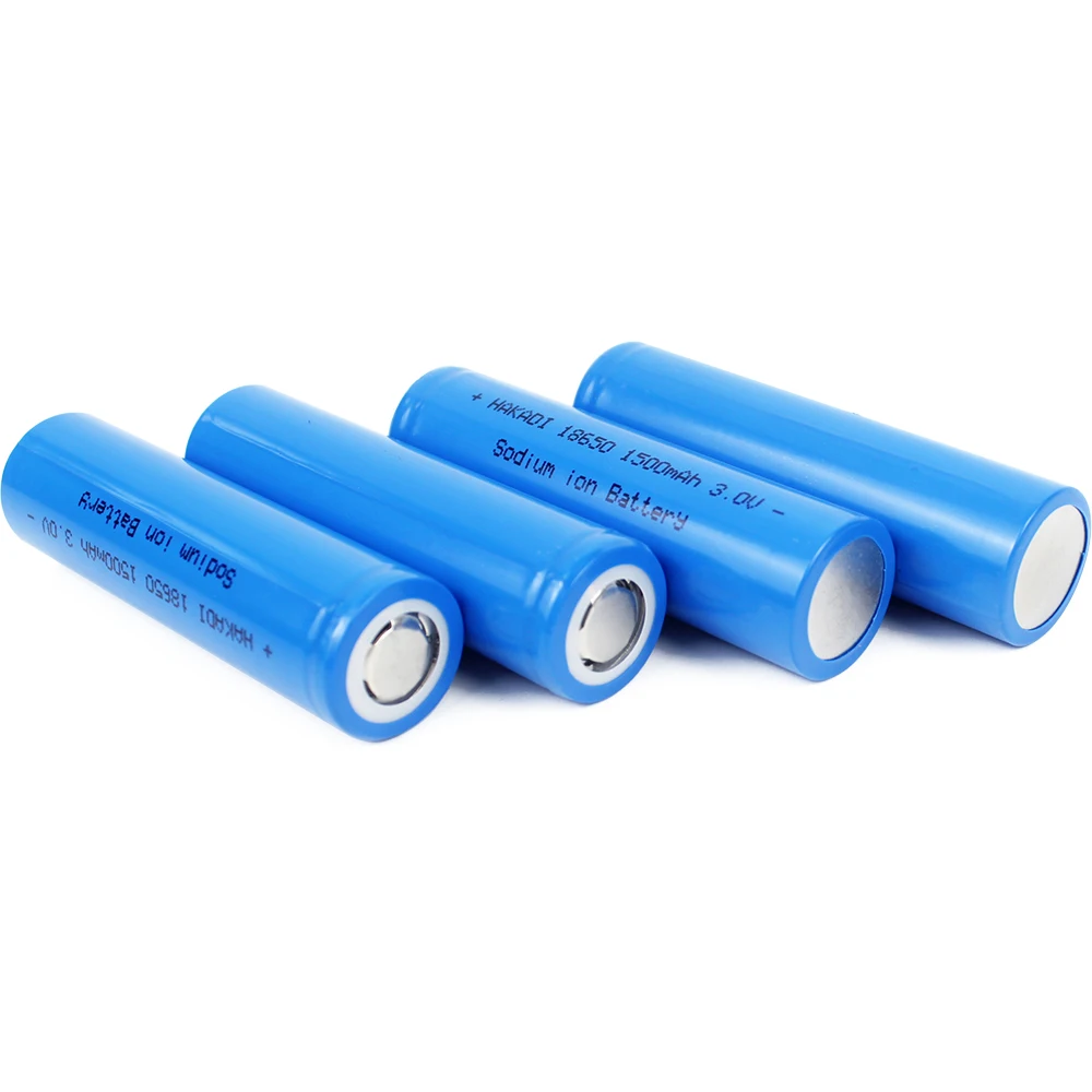 HAKADI 18650 3V 1500mah Sodium Batteries Rechargeable Na-ion Cell 4-40PCS For Solar Energy Storage LED Flashlight