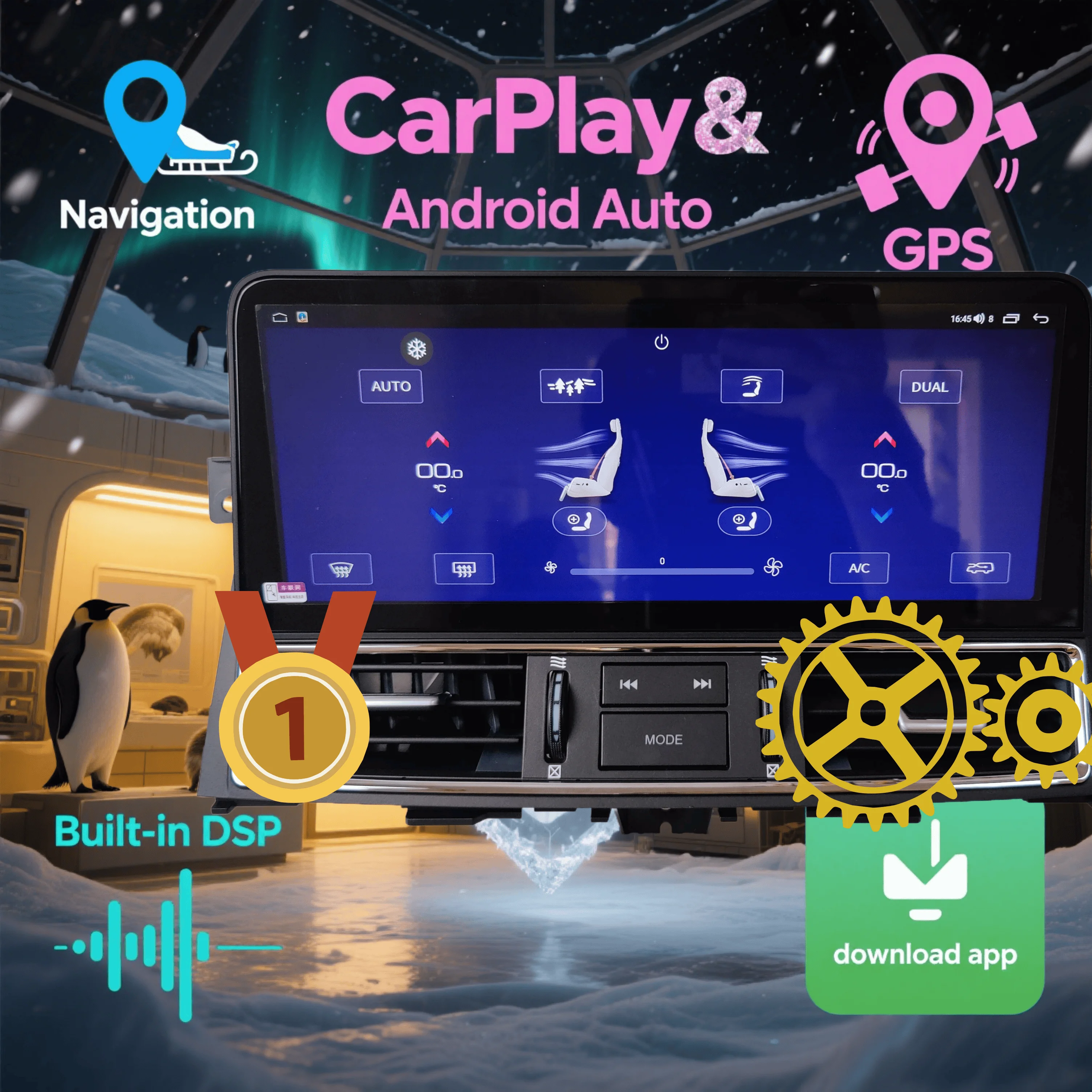 For Nissan Patrol Y61Y62 For Infiniti QX80 QX56 2010-2020Multimedia Android Car Radio DSP Wireless CarPlay Auto Radio Stereo GPS