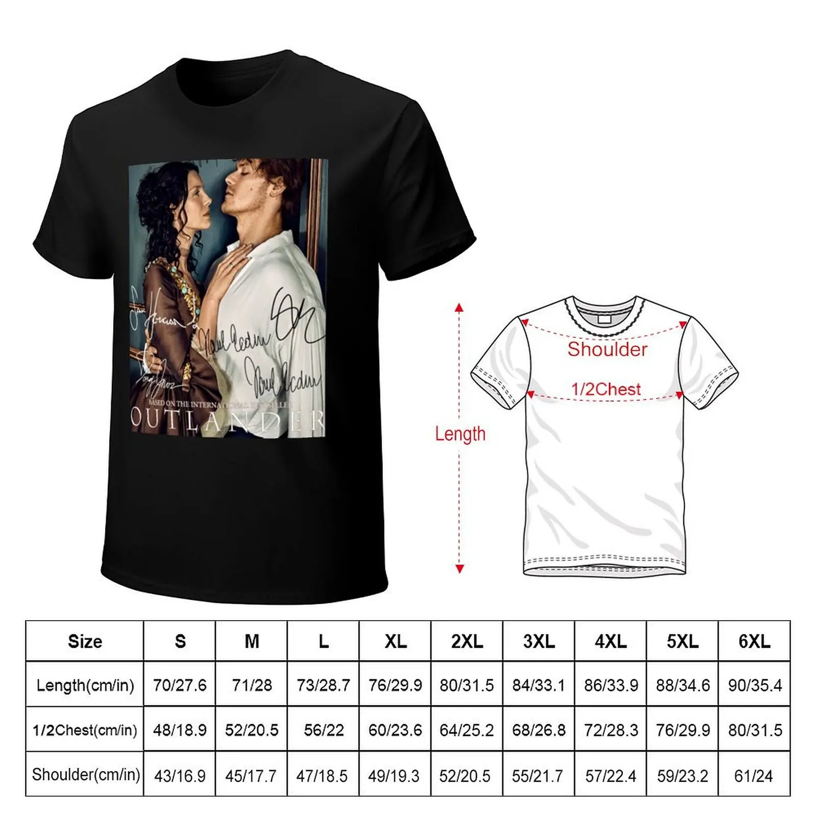 Outlander Signature T-Shirt tees quick-drying oversized graphic tee graphic t shirt vintage men clothes