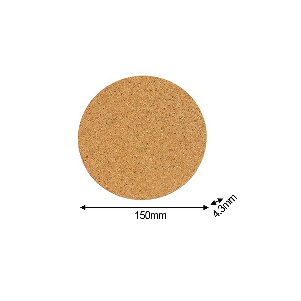 Cork Plant Coasters Plant Saucers Set Tabletop Decor Cork Plant Saucers Set Waterproof Mat Protects Furniture Scratch Protection