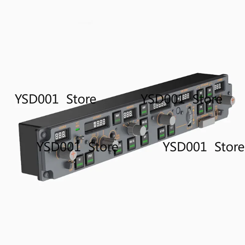 COCKPIT MASTER Flight Simulator MCP Panel - Mode Control Panel for PMDG Boeing 737 - Compatible with P3D/XP