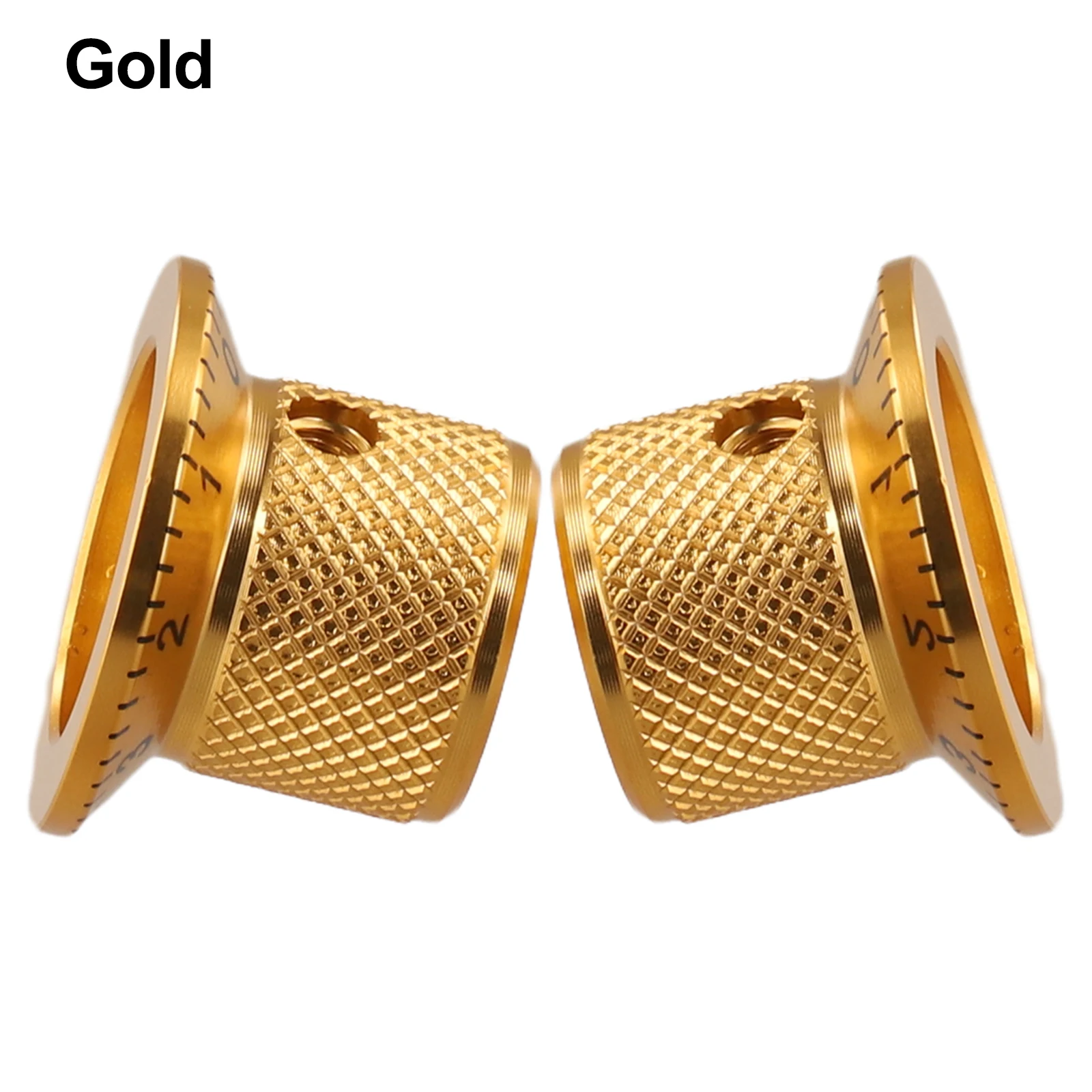 2PCS Aluminum Core Potentiometer Knob Cap 6MM Hole For Electric Guitar Volume Tone Adjustment Control Switch Parts