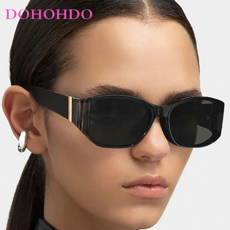 

Fashion Punk Square Curved Surface Sunglasses Women Man Anti-Glare Eyewear Trendy Sunglasses Travel Driving Shades Female UV400