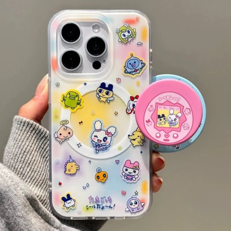 

Tamagotchi mametchi lovelichi Magnetic frosted Phone Case For iPhone17 17AIR 17PROMAX 16 Pro 14 13MINI 15Pro 12MINI 12 11 XS