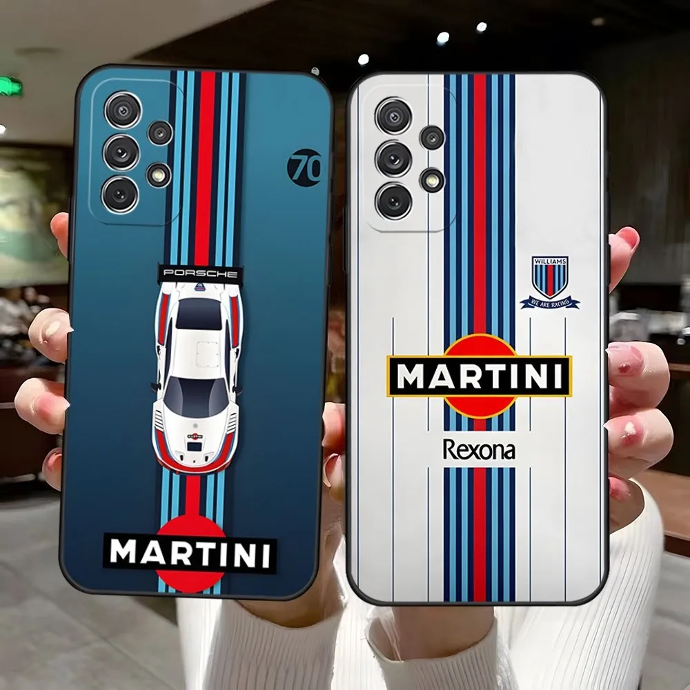 

Martinis Racing Colours Print Phone Case for Samsung S23 Ultra S22 S20 Fe S21 Plus Galaxy A54 A34 A24 A53 M54 Note 20 Back Cover