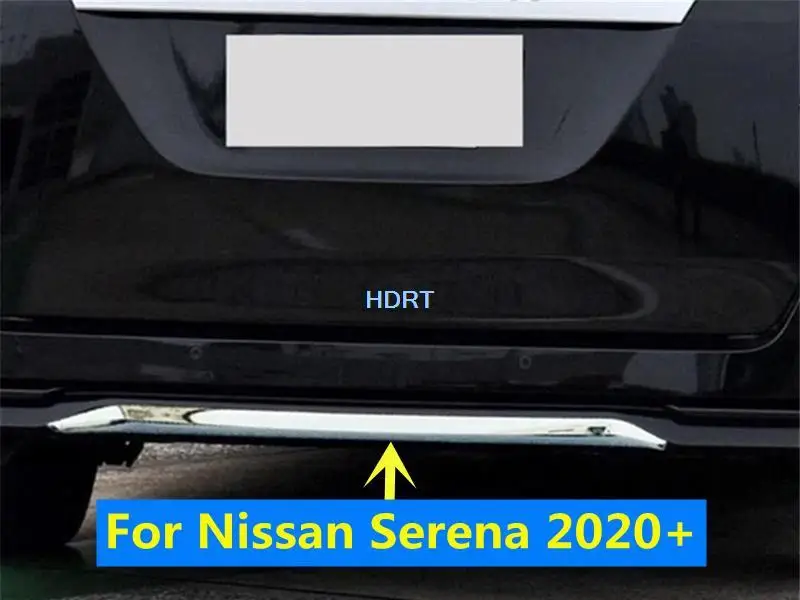 

For Nissan Serena e-Power Highway Star 2020+ Car Style Rear Bumper Moulding Protector Trim Strip Guard Plate Sticker Accessories