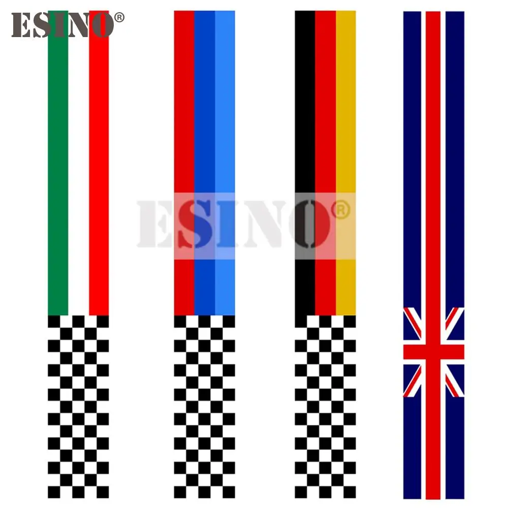 PVC Flag Racing Stripe Decal Sticker Helmet Body Styling Wrap Accessories for Motorcycle 65x5cm