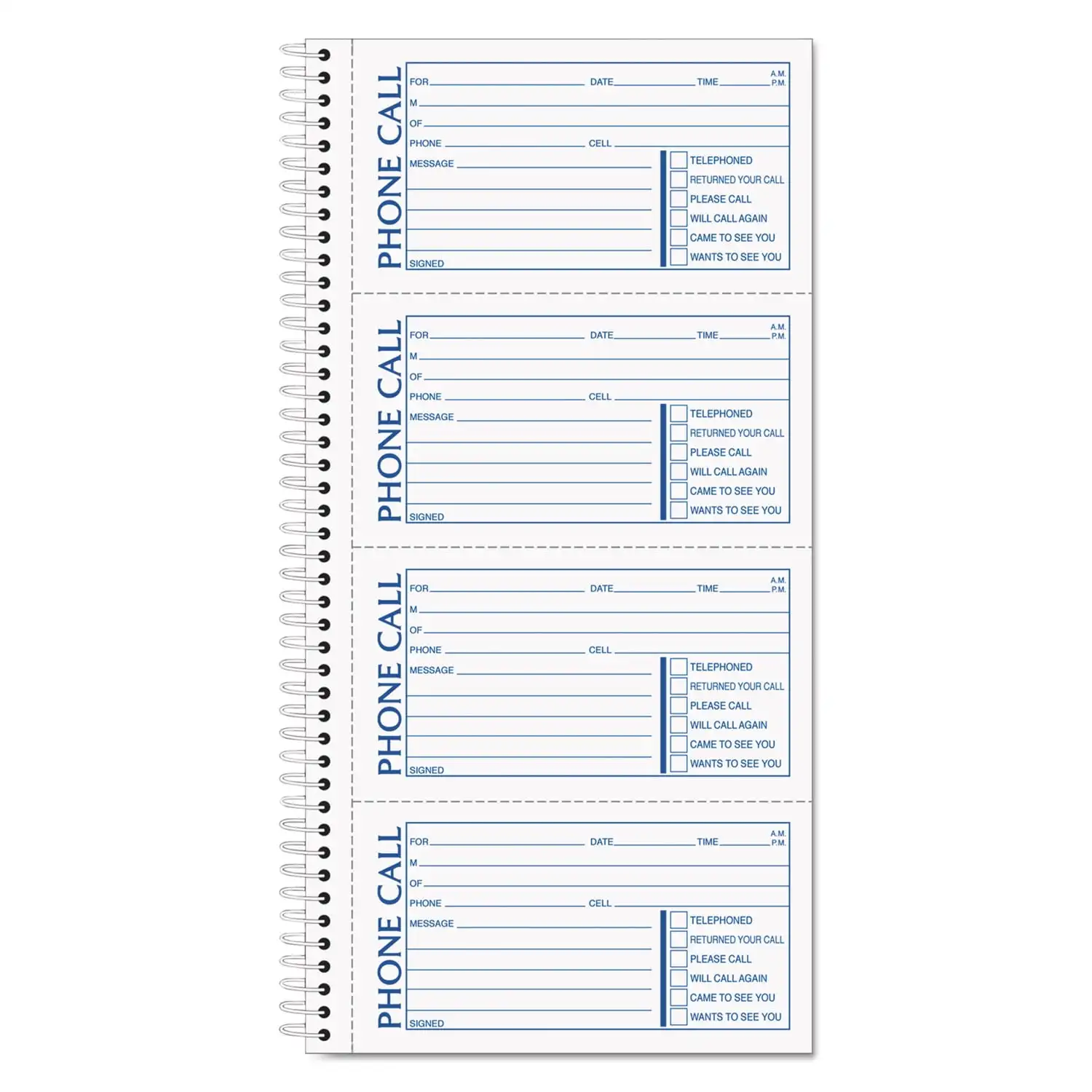 

TOPS Products Книга-рассказчик со спиральным переплетом, 2 3/4 x 5 дюймов, безкарбоновый, 400 штук в книге