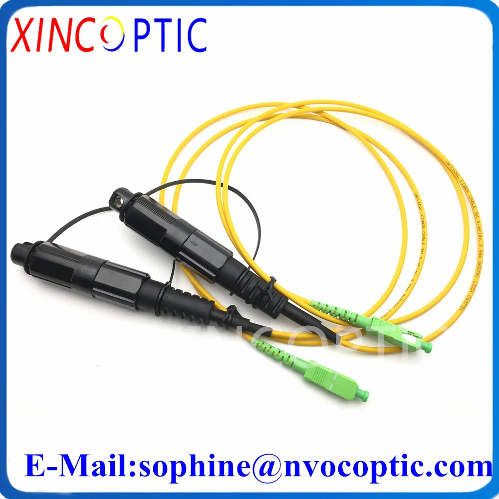 Imagem -06 - Huawei-mini sc Apc Fibra Óptica Patch Cord Impermeável Ip67 sc Apc Exterior 2mtr Teste sm Scapc Corning Connector Torneira Óptica