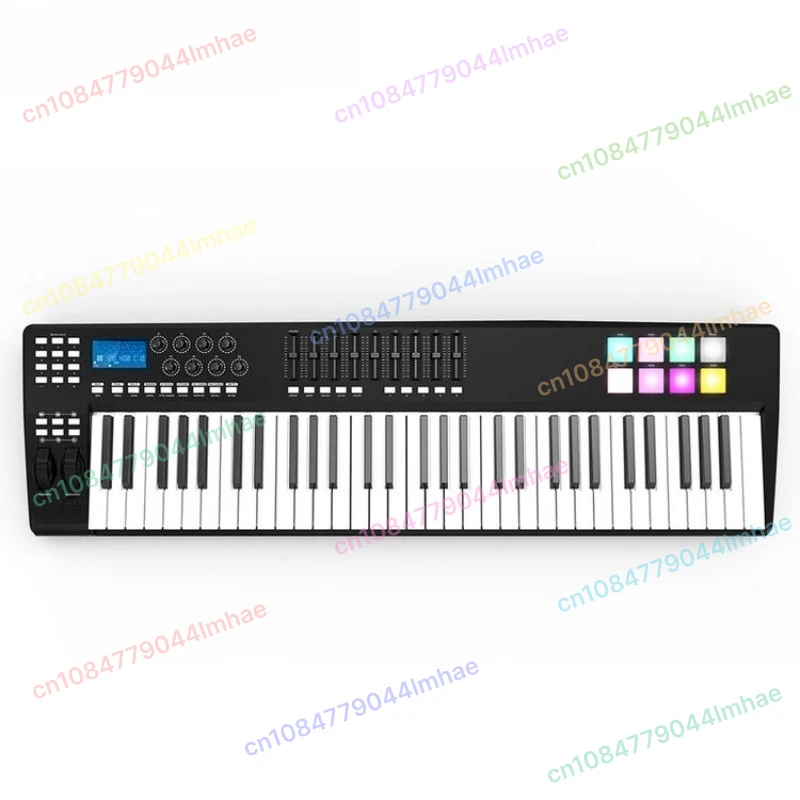 

Портативный 61-клавишный USB-контроллер клавиатуры с 8 цветными подсветками RGB и USB-кабелем