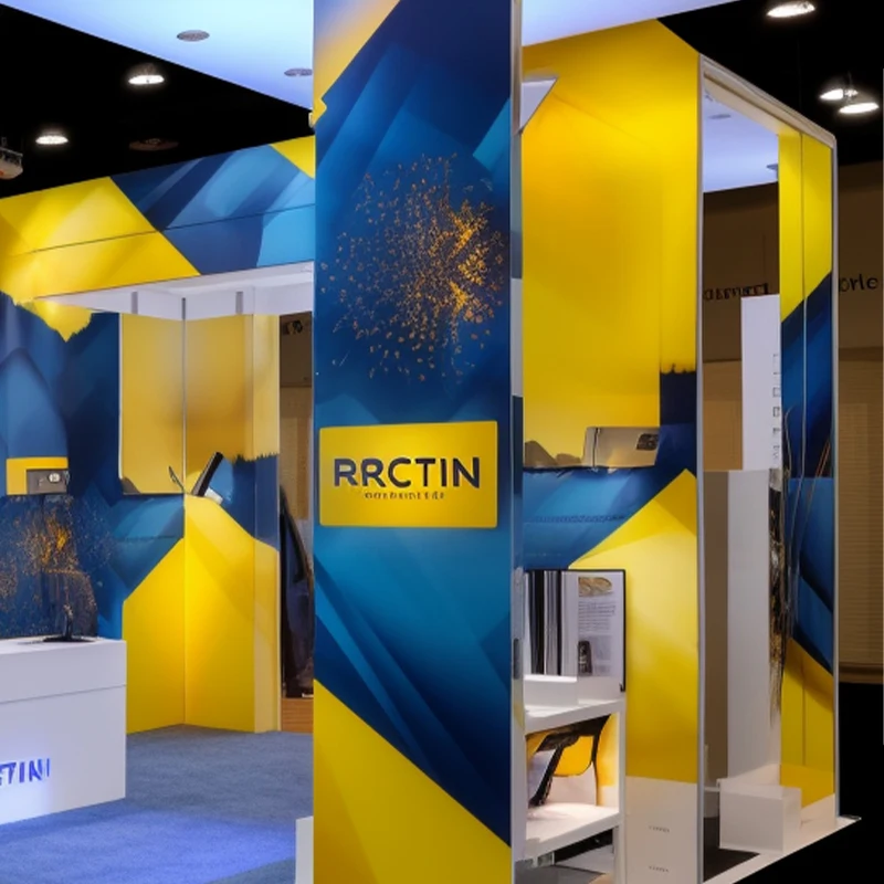 Stand espositivo semplice LightBox in tessuto Seg dal design personalizzato per stand per esposizioni commerciali