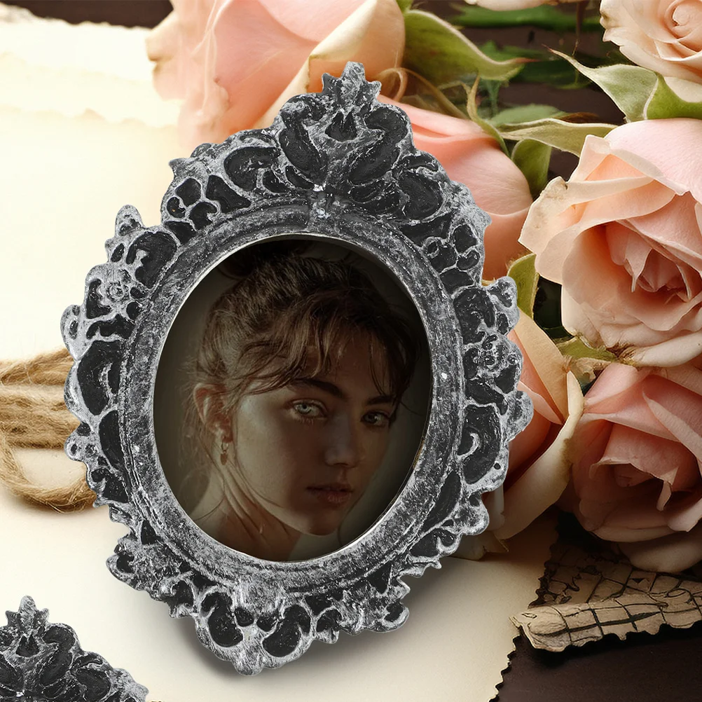 

6Pcs Miniature Picture Frames Vintage Resin Craft Decorative Small Photo Frame Display for Home Decor Mini Photo Frame