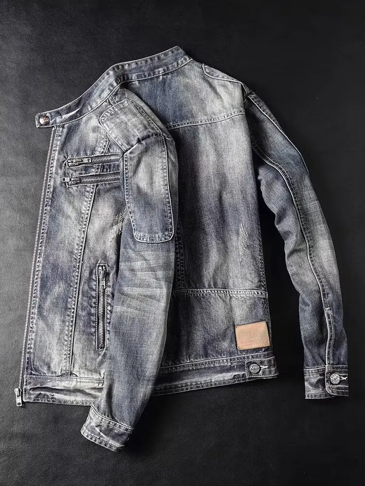 

Джинсовая куртка в стиле ретро, свободная повседневная уличная одежда, молодежная модная верхняя одежда для мужчин и женщин