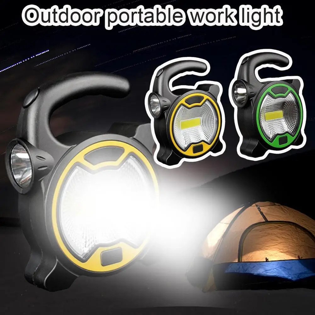 Portable Outdoor Work Light LED Spotlight Camping Light Handheld LED Lantern Without Battery Super Bright Flashlight Searchlight