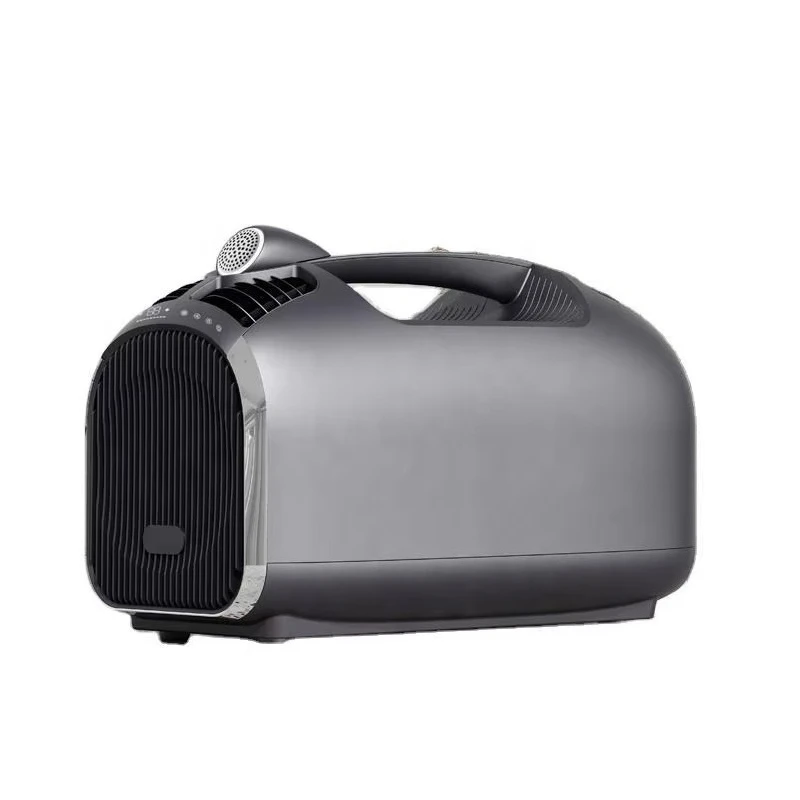 Aire acondicionado móvil portátil de 1 HP, pequeño aire acondicionado para exteriores con calefacción y refrigeración, sin drenaje, novedad de 2024