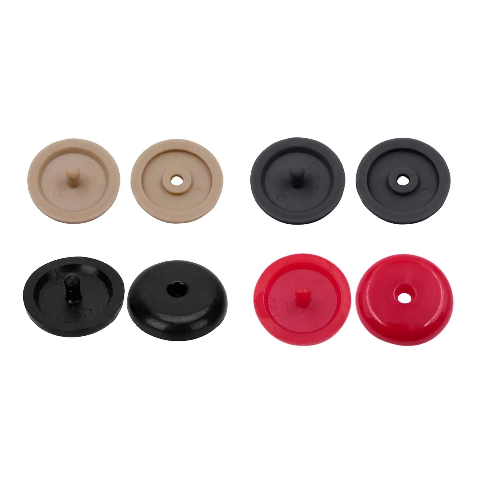 10 Pairs Seat Belt Stop Buttons Snaps On System Universal Belt Stopper Clips