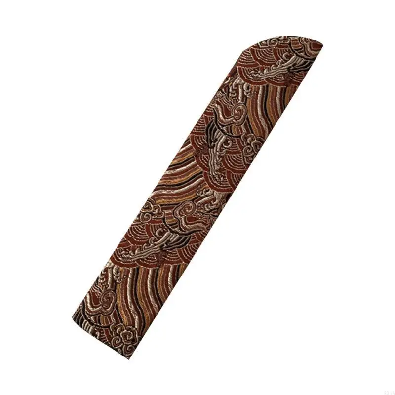 Chinese Classical Hand Fan Cover Bag Vintage Embroidery Clouds Heldheld Folding Fan Sleeve Protector Pocket