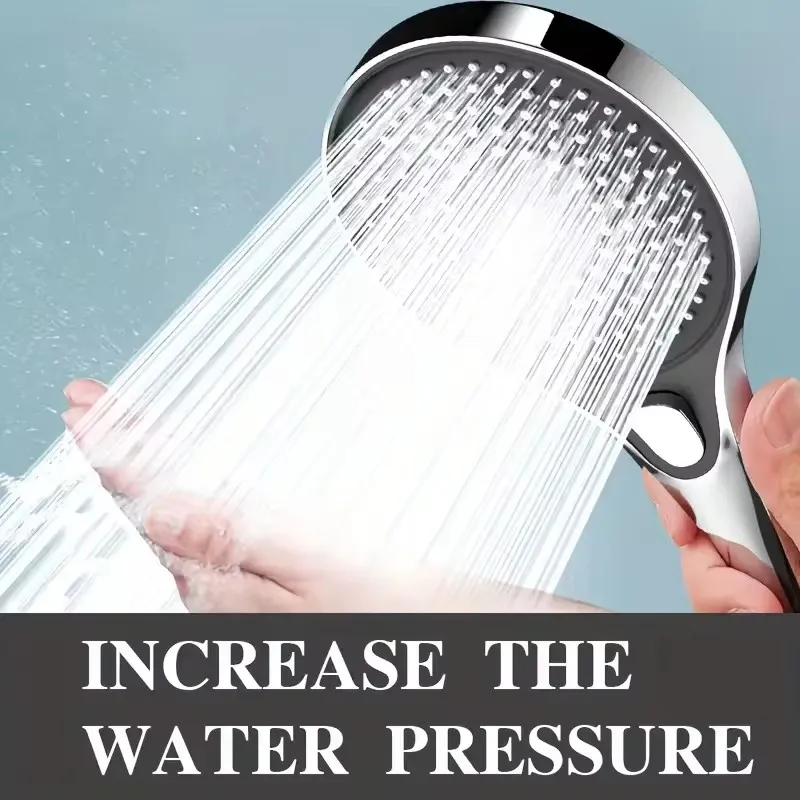 New 13CM High Pressure Shower Head With Large Panel Water Outlet Super Powerful Bathroom Universal Shower Head Combination Set