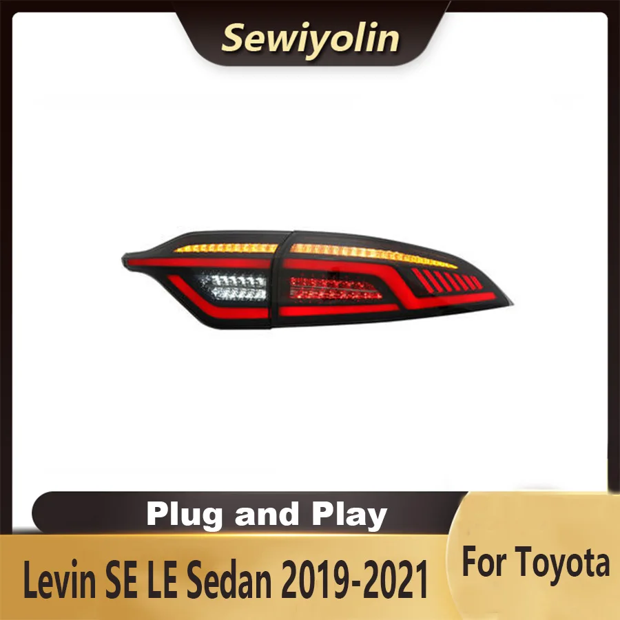 

For Toyota Levin 2019-2021 SE LE Sedan Car Accessories Animation LED Lights Tail Lamp Rear DRL Signal Automotive Plug And Play