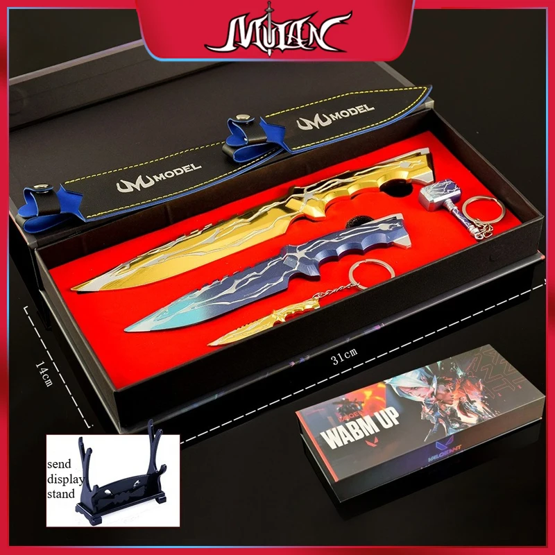 

Valorant Game Peripherals Smite Knife/Hammer Gift Box Metal Craft Weapon Model Collectible Desk Ornaments Creative Gifts for Boy