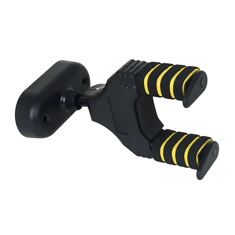 (ABYM) Self-Locking Musical Instrument Hook Plastic Base Electric Wood Guitar Ukulele Hanger Automatic Lock Guitar Hanger