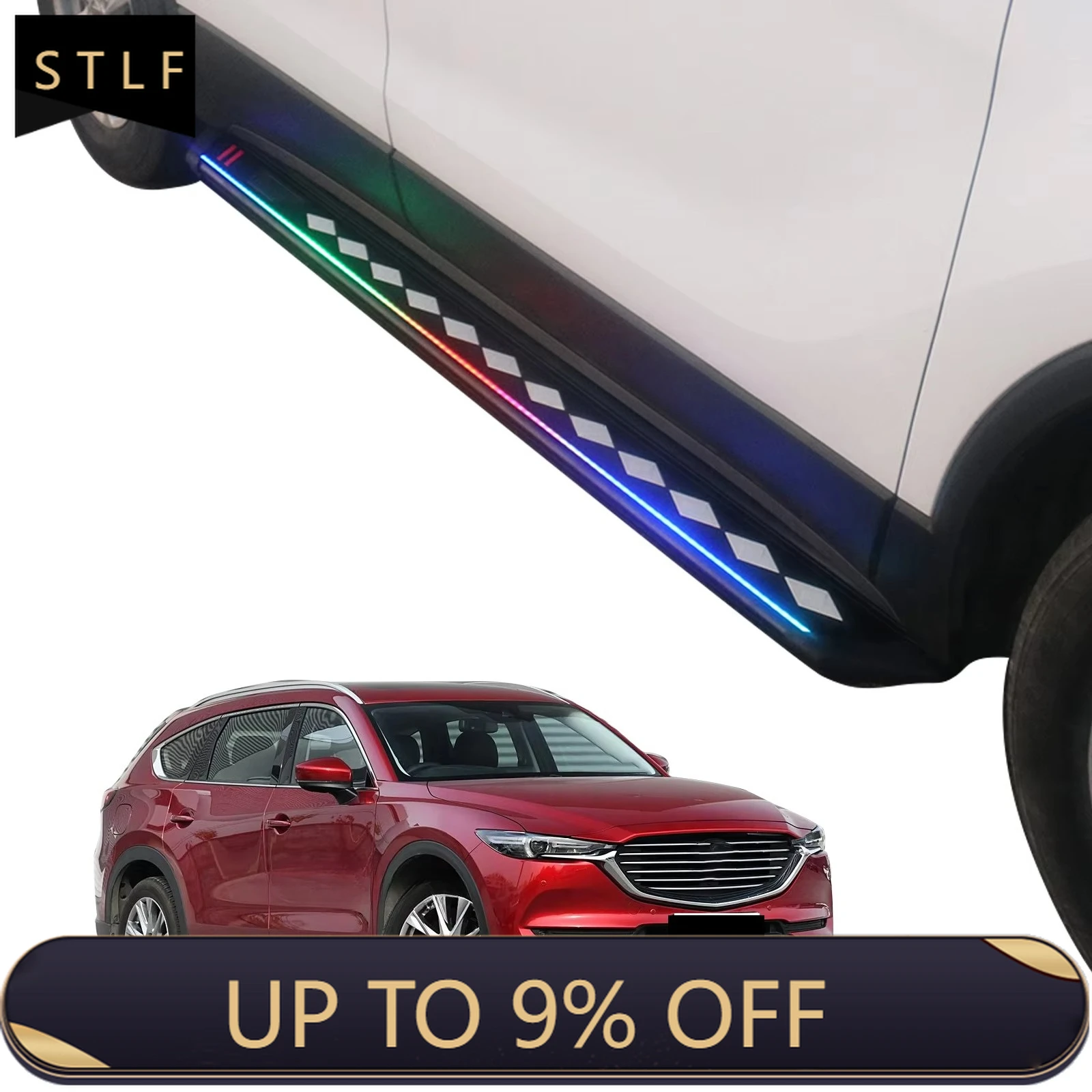 

STLF OEM Running Board for CX-8 2019 Suv Side Step Pedal Fixed Foot Pedal