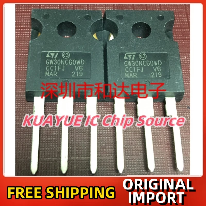 10PCS-30PCS   GW30NC60WD/STGW30NC60WD  TO-247  600V  NEW Best Quality  Imported Original