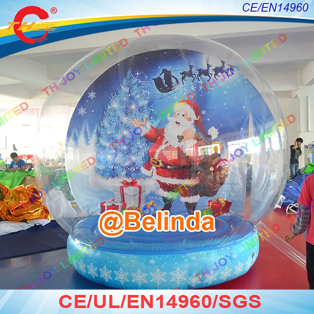 2.5m Christmas Photo Inflatable Snow GlobesLet it snows Inflatable Snow Globes Christmas Bubble Snow Globes