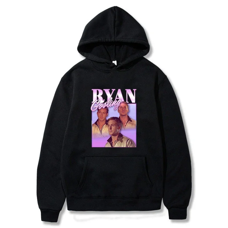 Hot Sale Men Hoody Singer Ryan Gosling Graphic Print Hoodie Men Women Vintage Casual Sweatshirt Unisex Long Sleeve Pullovers