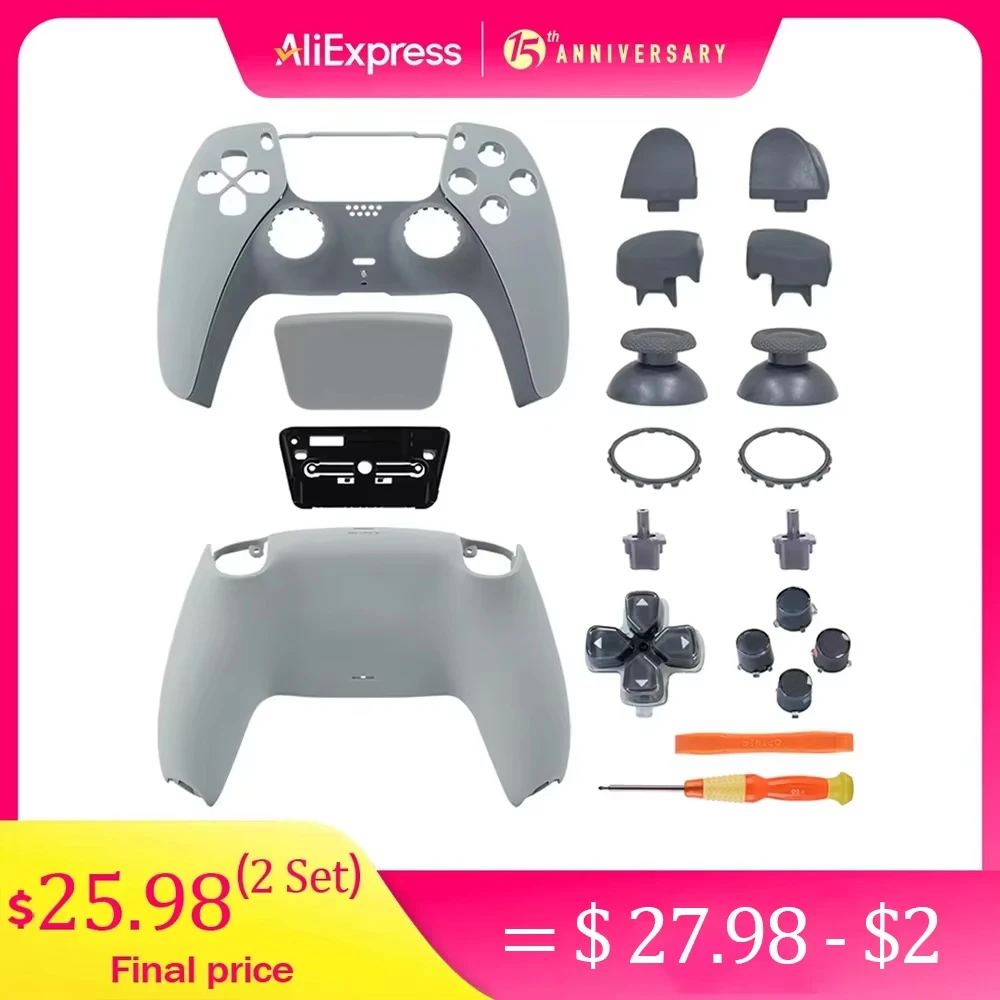 Coque arrière pour contrôleur PS5, couverture avant limitée 30e anniversaire pour Playstation 5, boîtier de remplacement BDM-010/020/030/040/050