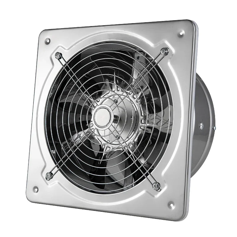 220V Stainless Steel Kitchen Exhaust Fan with Oil Smoke Extraction Function 6-12 Inch for Household Bathroom Ventilation