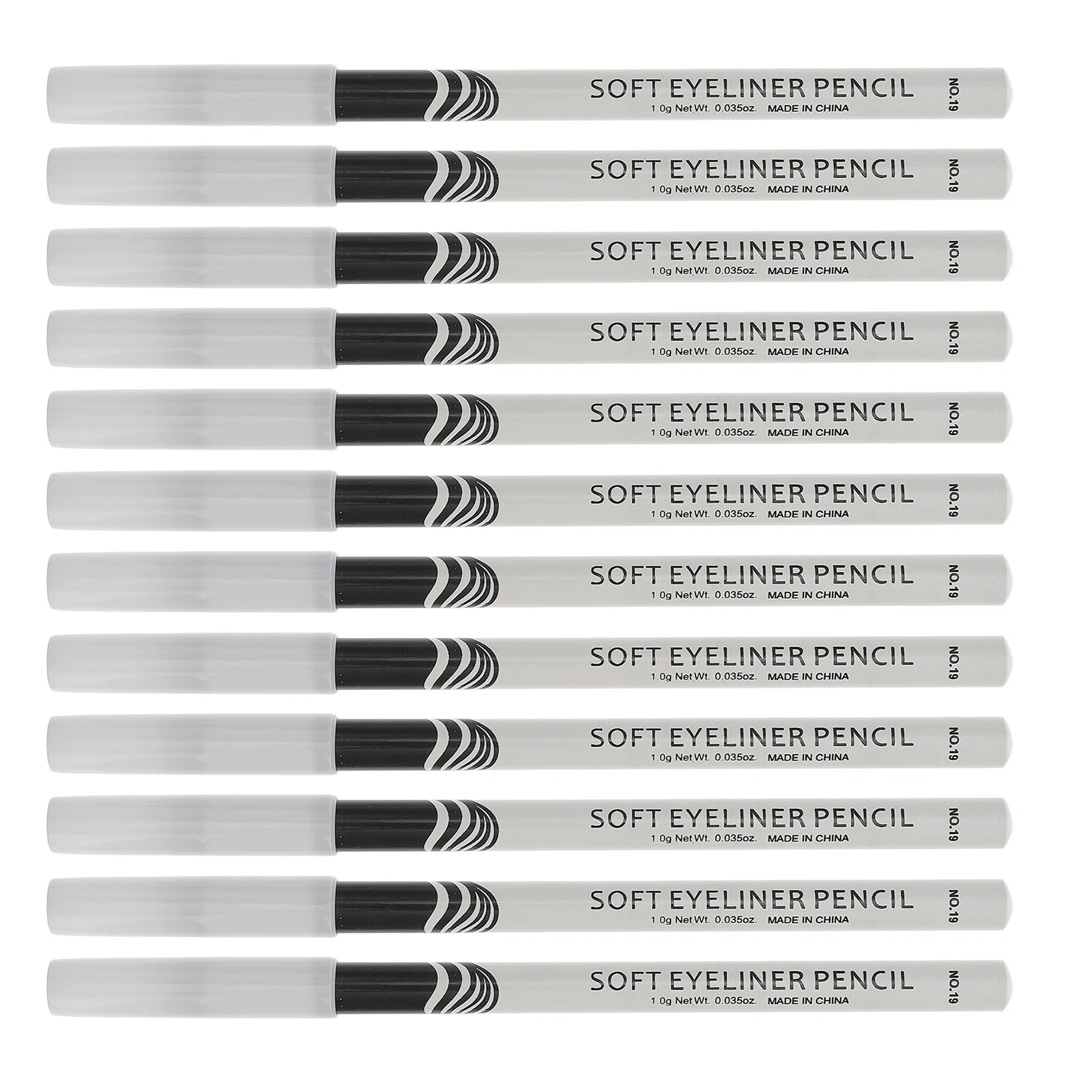 12Pcs Ultra-Smooth White Eyeliner Pencils for Precision Eye Line and Corner Highlight Waterproof Long-Wearing Makeup Eyeshadow