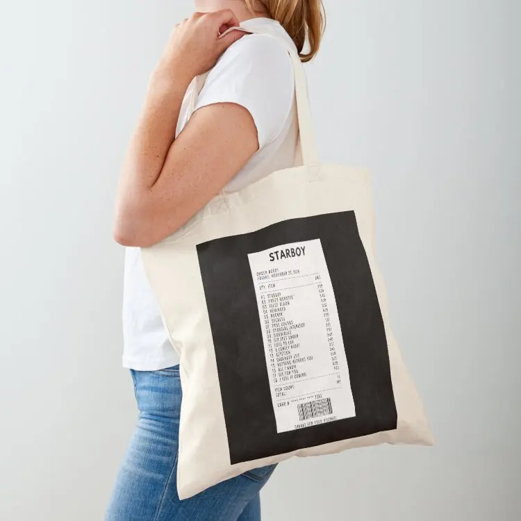 

Starboy receipt Tote Bag Lady bag tote bags cloth bags shopper bag women custom bags