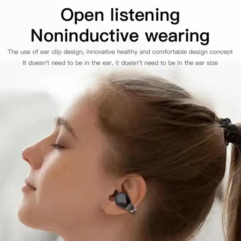 

Ear Clip Sports Touch Earphones Mini Stereo V5.3 True Earbuds Bluetooth Life Long Bluetooth Wireless Ultra Headphones Q1I4