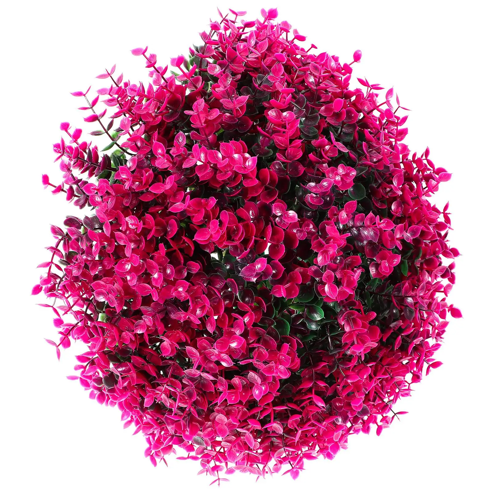 

Eucalyptus Leaf Artificial Plant Balls 25cm Orange Faux Topiary Decor Grass Balls Lightweight Indoor Outdoor Wedding Party DIY