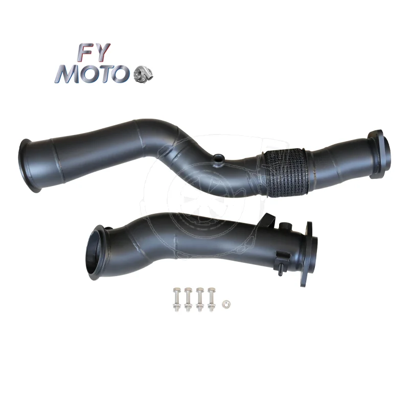 Exhaust Downpipe for b mw S58 G80 G82 M3 M4 G87 M2 2020+ with Black Ceramic Coating