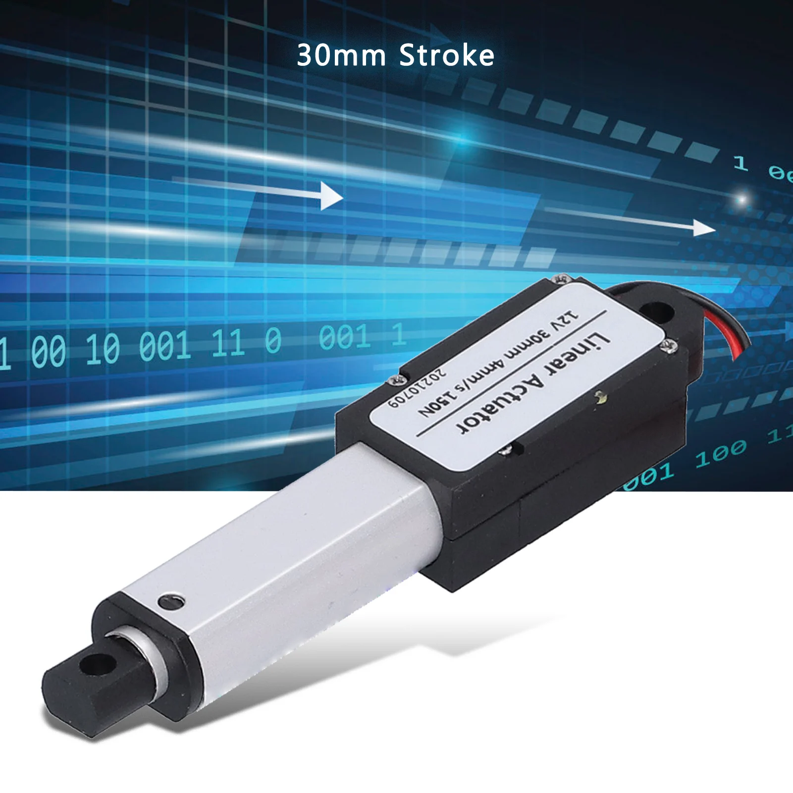 Linear Actuator 30mm  12V Noise Cancelling Short Circuit  Waterproof Mini Electric Linear Actuator Linear Actuator