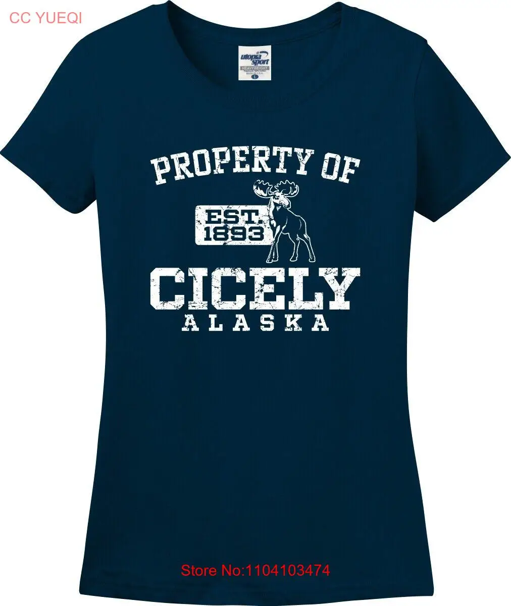 

Property of Cicely Alaska Est. 1893 Missy Fit Ladies T-Shirt (S-3X)