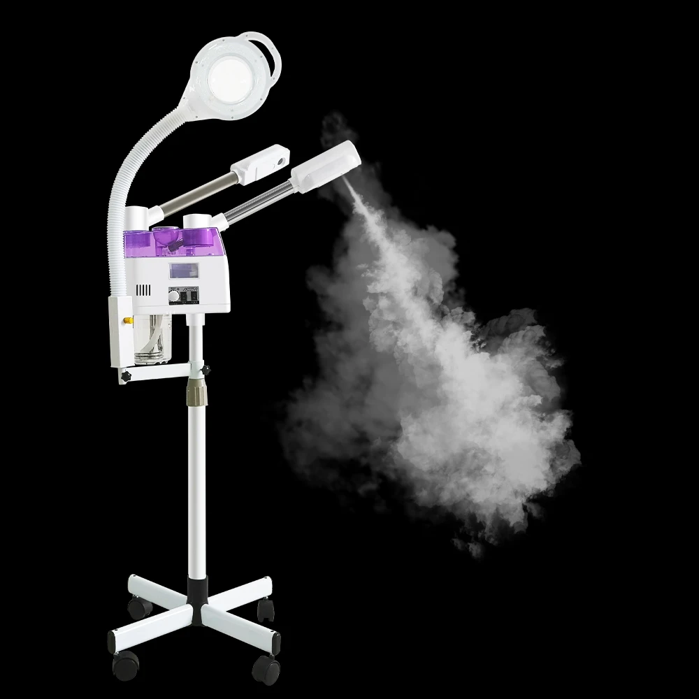 

Hot Cold Facial Steamer Ion Ozone Warm Mist Deep Cleaning Salon Home Spa Vaporizer Tool