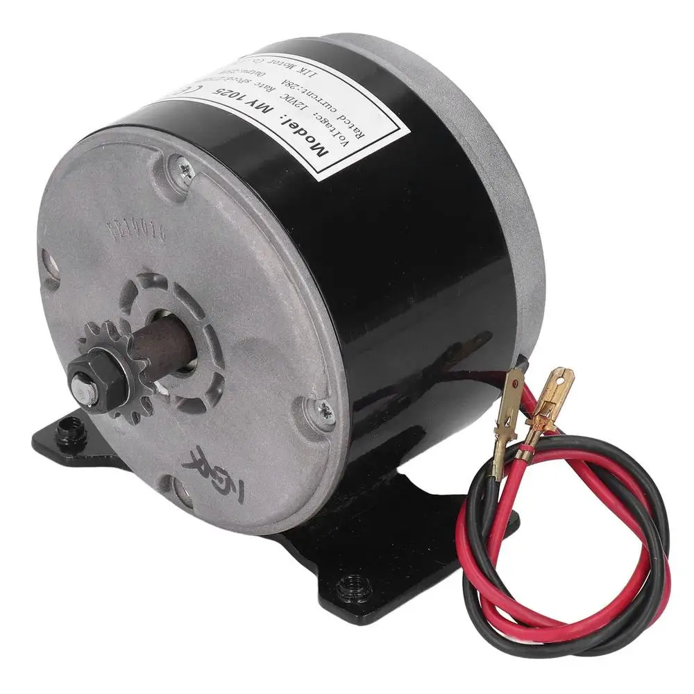 High Efficiency 12V 250W Brushed DC Electric Motor 2750rpm Aluminum Motor Electric Scooter Scooter Mechanism PowercreateTime