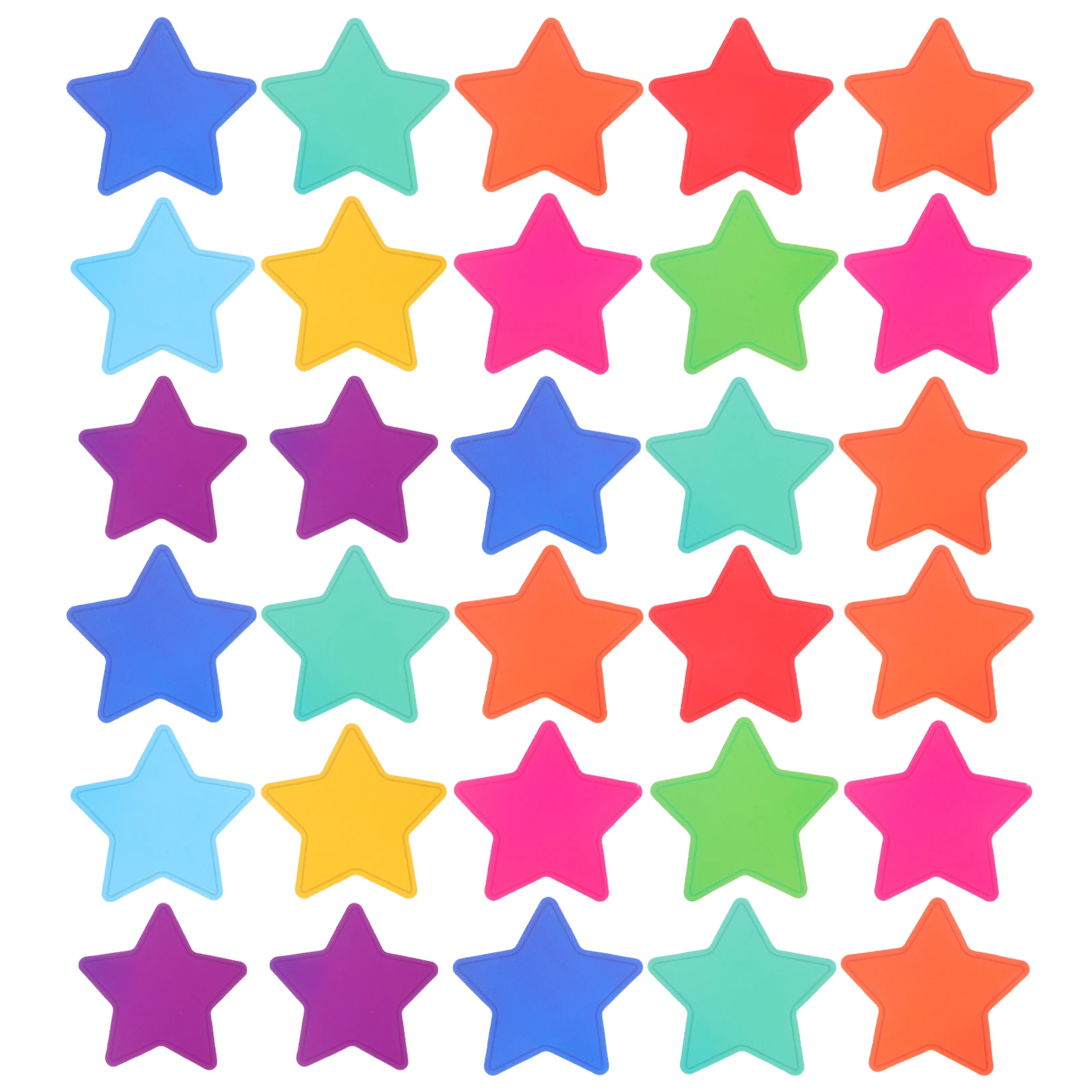 108pcs Star Cutouts Paper Shapes For Bulletin Board Decor Classroom Decoration School Craft Projects Wall