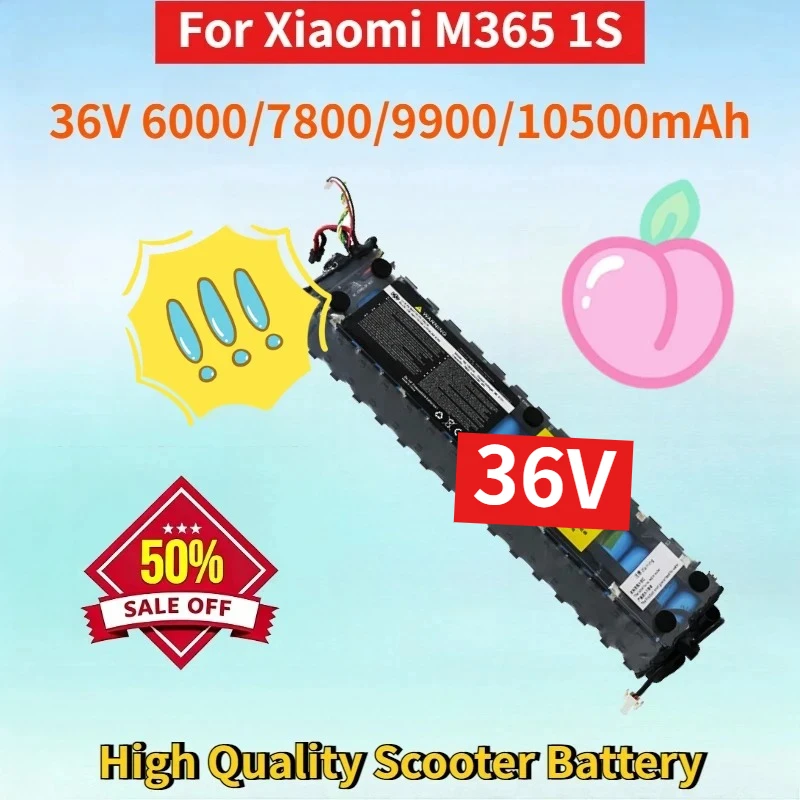

Newest 36V 6000/7800/9900/10500mAh Lithium-ion Rechargeable Battery for Xiaomi M365 1S High Quality Scooter Replacement Battery
