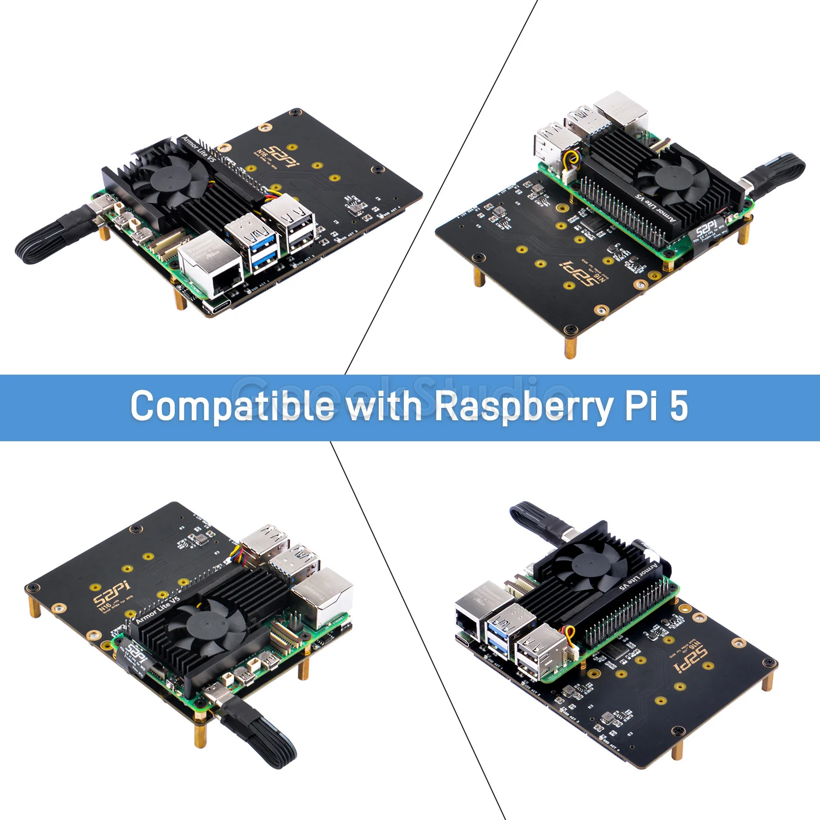 Imagem -02 - Placa de Expansão Raspberry pi N16 Quad Nvme