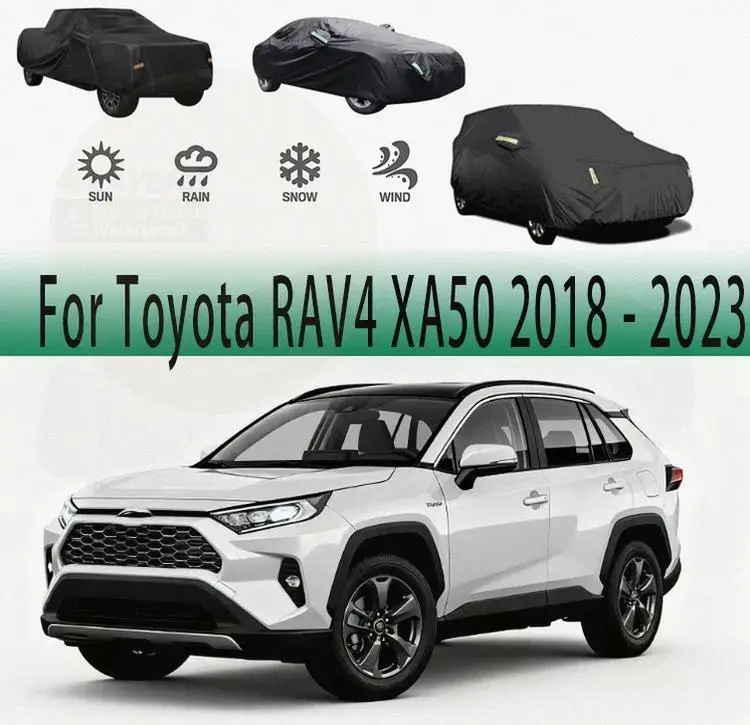 For Outdoor Protection Waterproof Dustproof Exterior Covers for Toyota RAV4 XA50 2018-2023 Car Covers