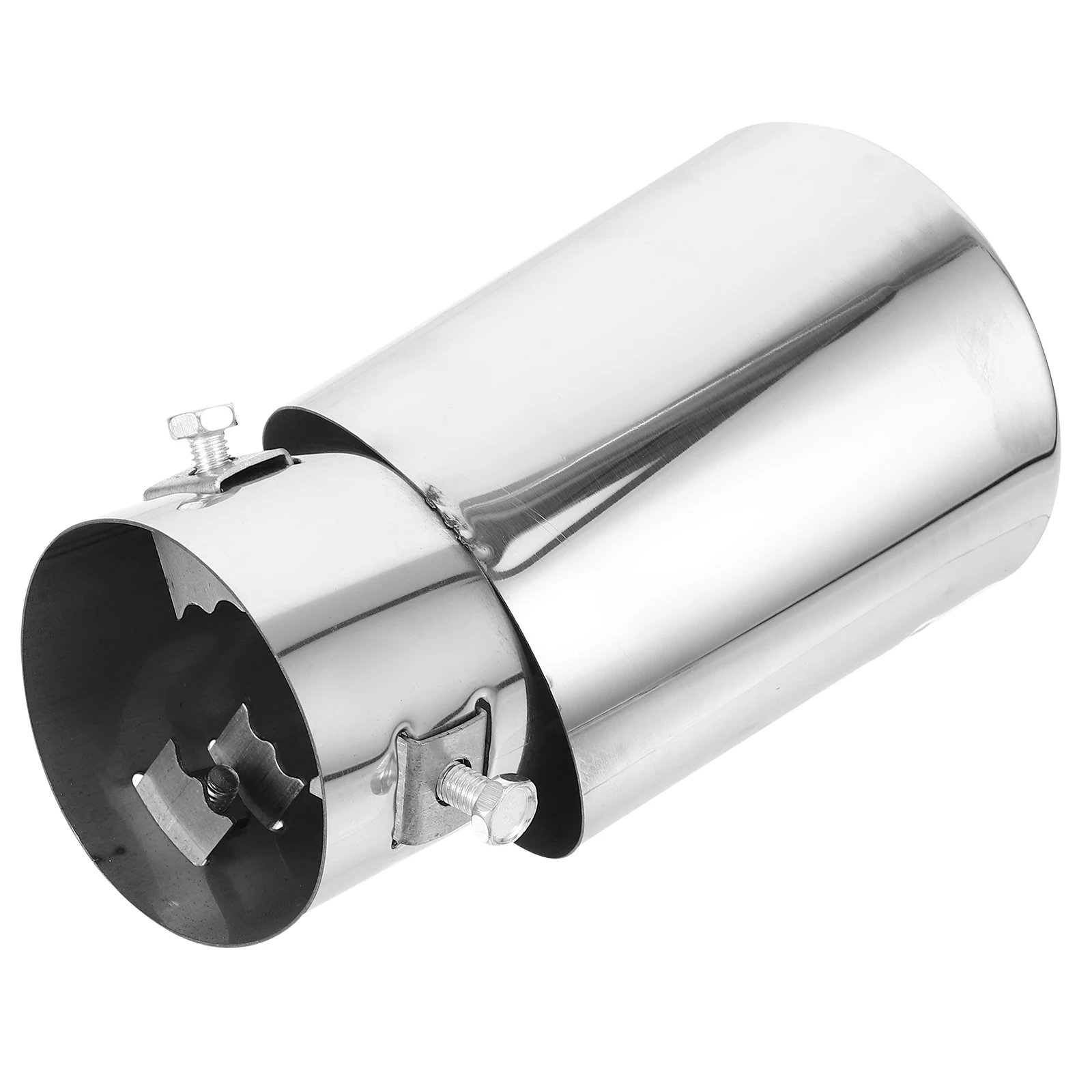 

Stainless Steel Exhaust Muffler Tip Single Fitting Car Exterior Accessories Noise Reduction Upgrade For Vehicle Automotive Parts