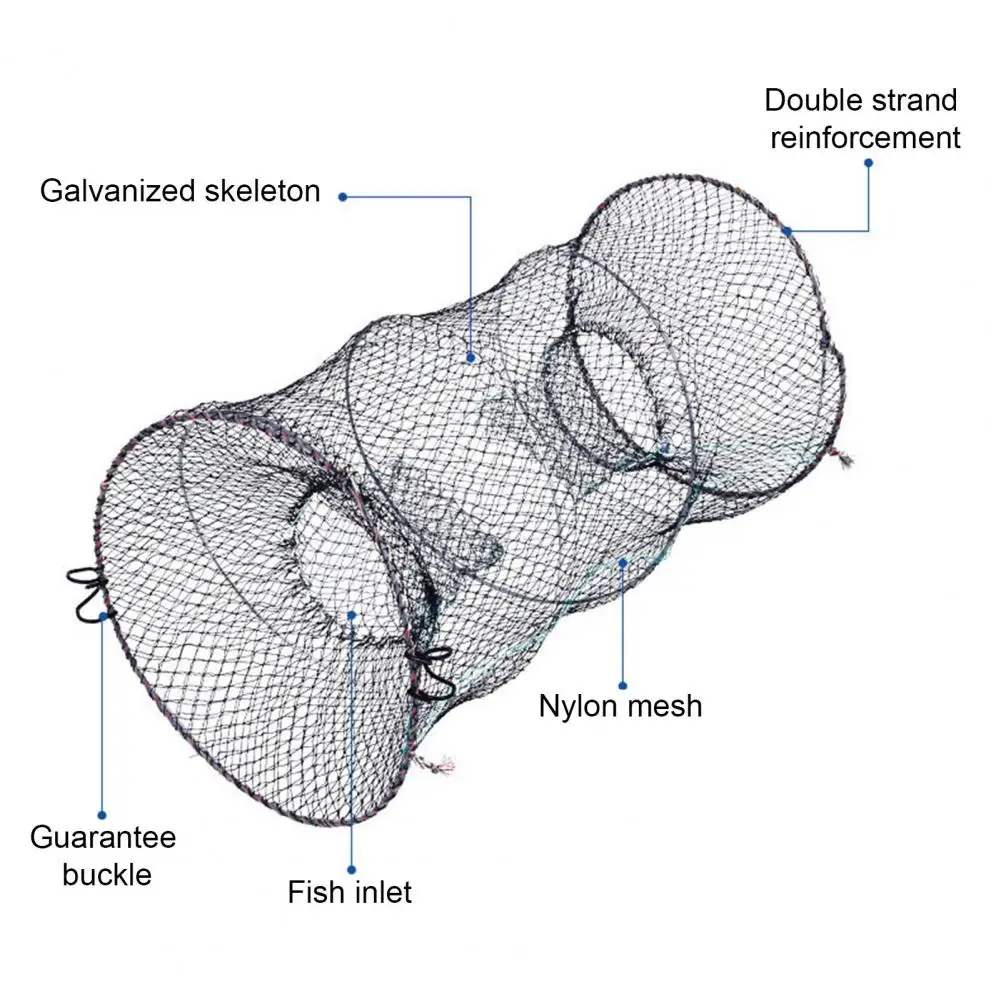 

Fishing Tackle Portable Reusable Fishing Bait Traps for Catching Fish Crab Shrimp Quick Set-up Casting for Easy Fishing